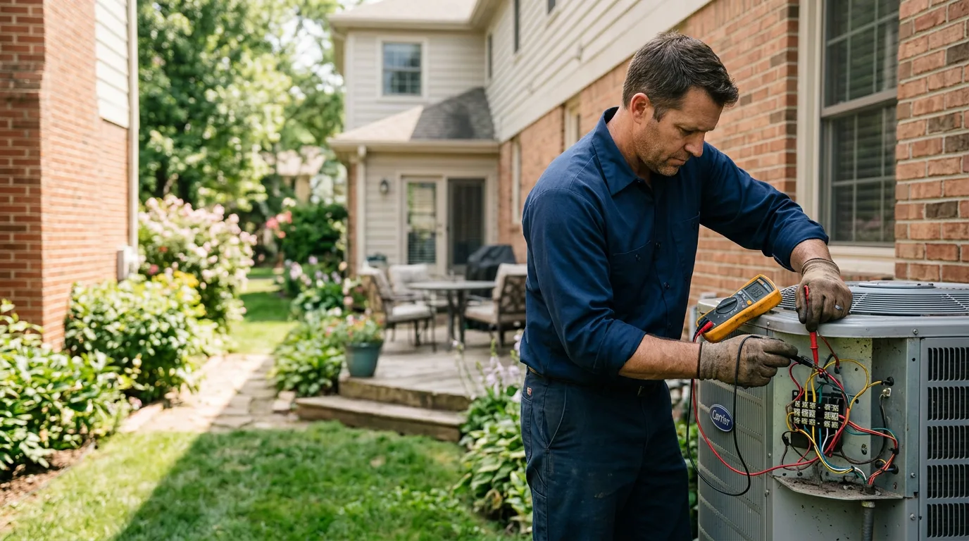 HVAC technician working near Watson, OK